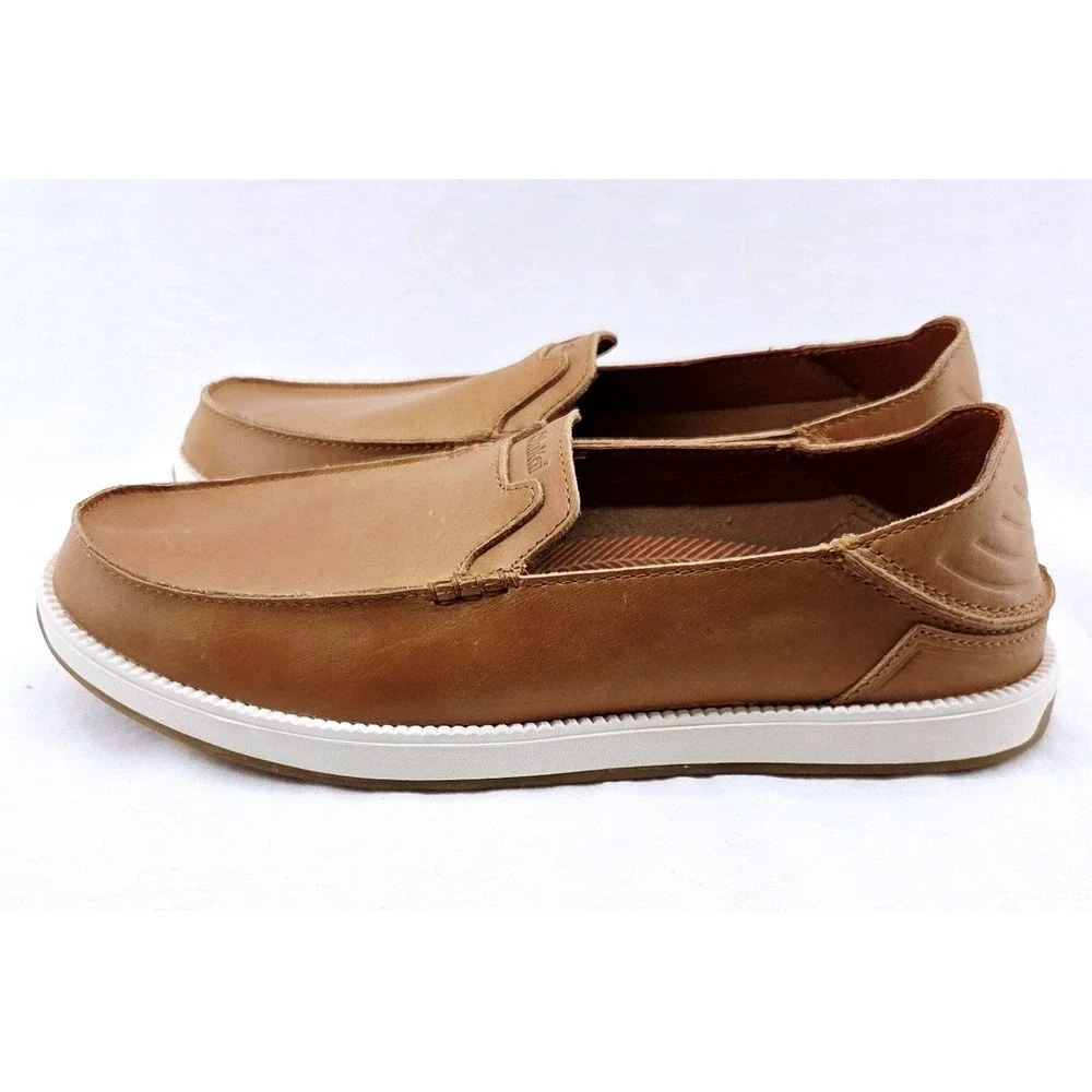 Olukai Kākaha Nia Convertible Tan Loafer - Size 11.5